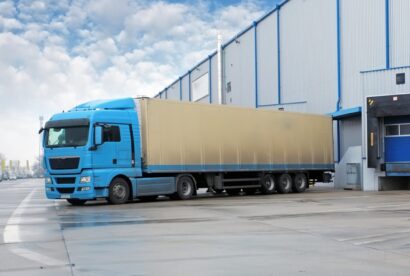 Van isolated concept, Truck mock up